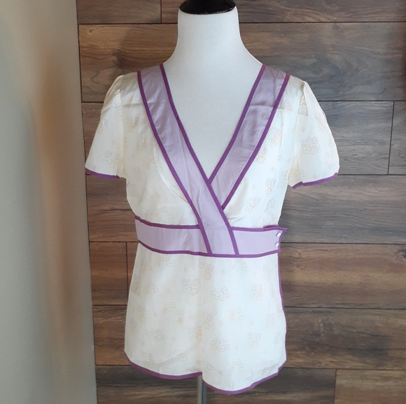 Original Penguin Wrap Silk Blouse - Picture 1 of 8